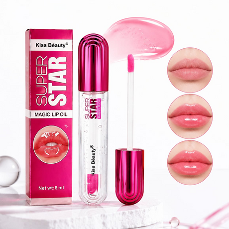 Kiss Beauty Super Star Magic Lip Oil – Glossy & Hydrating