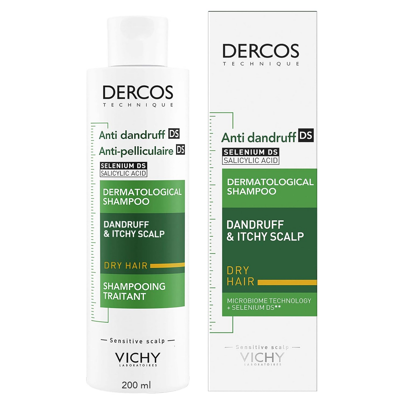Vichy Dercos Anti Dandruff Dermatological Shampoo - 200ml