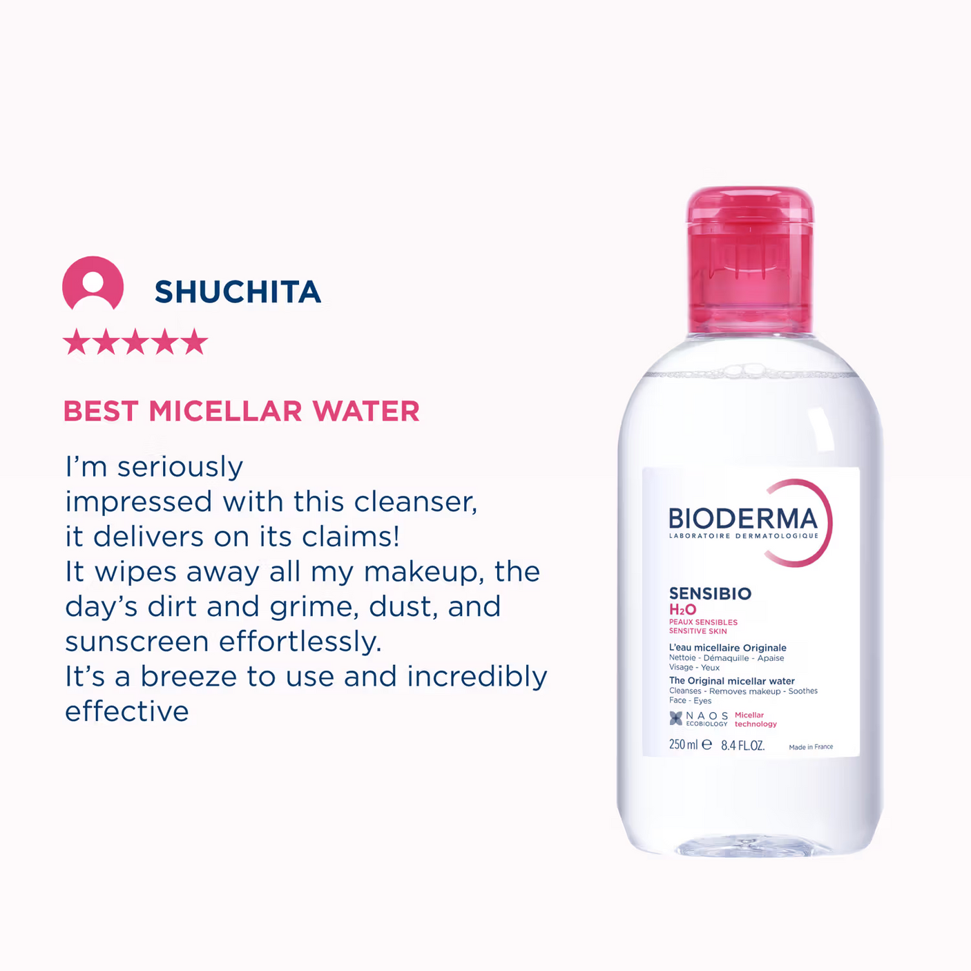 Bioderma Sensibio H2O Daily Soothing Cleanser - 250ml