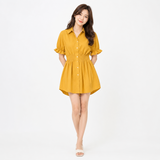 Liangdaodi women's short-sleeve button-down Bath robe - 2165