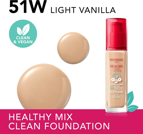 Bourjois Healthy Mix Foundation – 51W - Light Vanilla