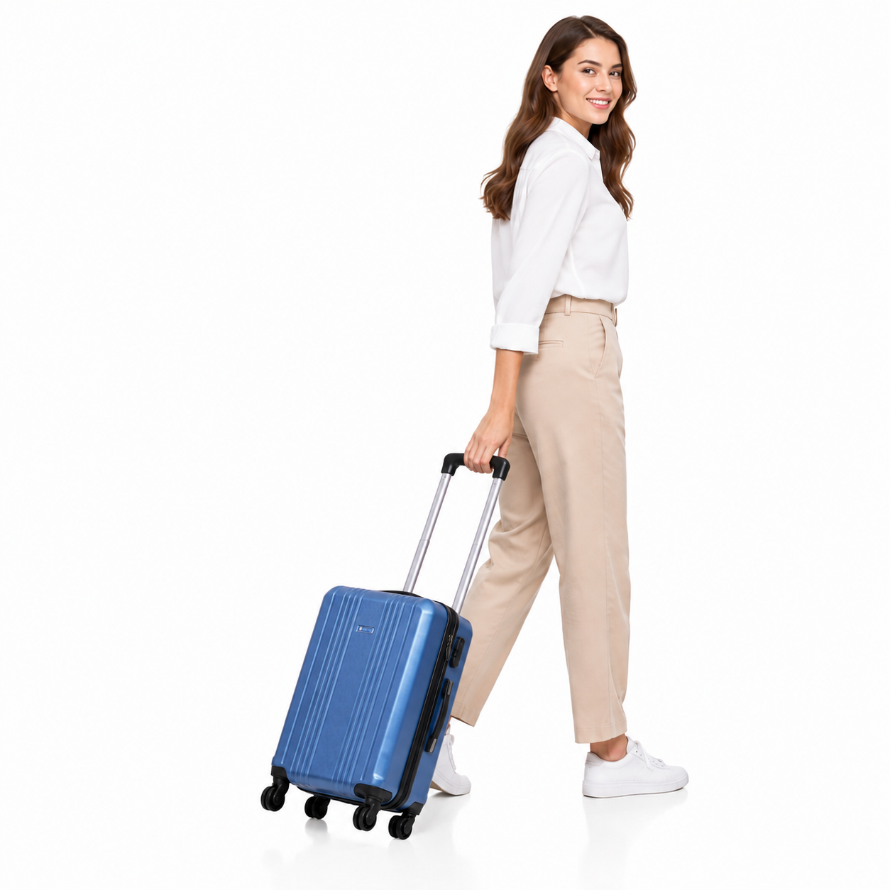 Horizon Luggage Bag 20 Inch Cabin Size Luggage Trolly  Dark Blue -BX-032