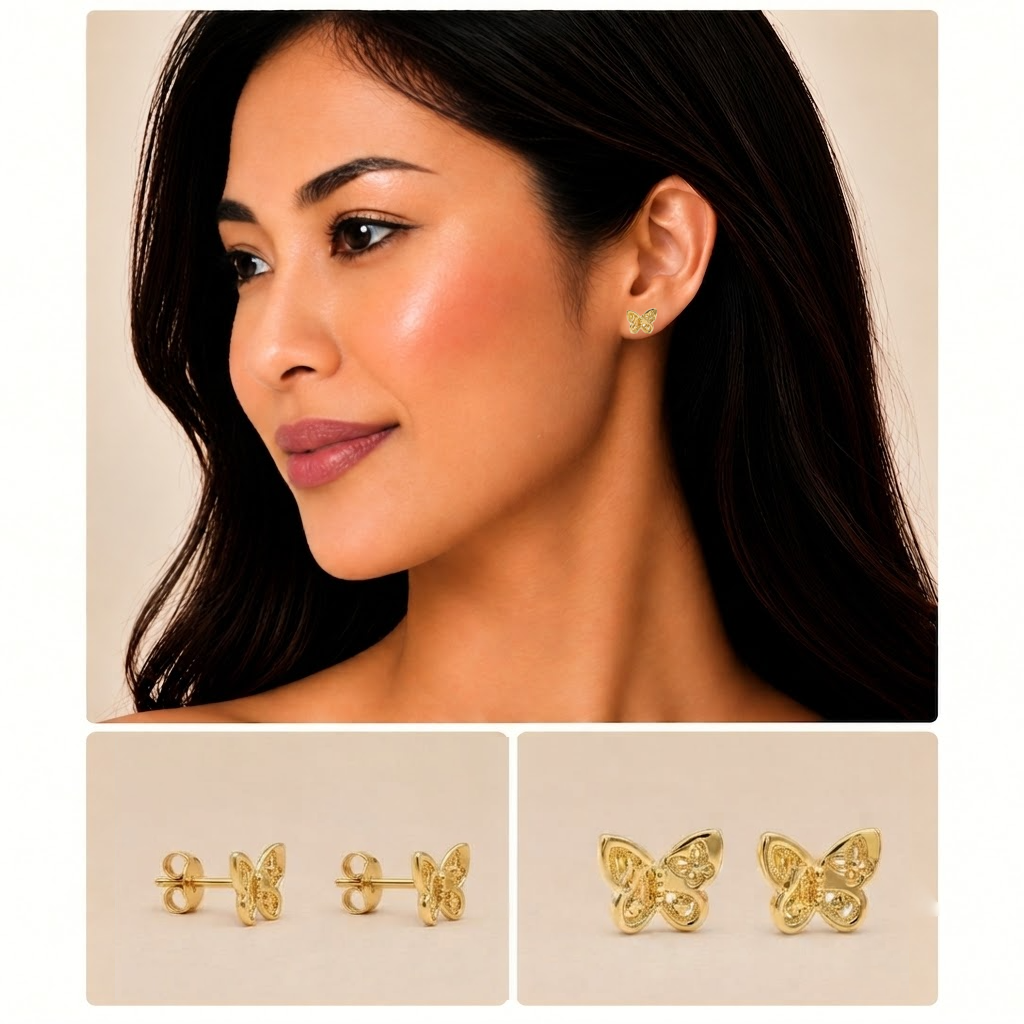 Elegant Butterfly Design Earring  - 143