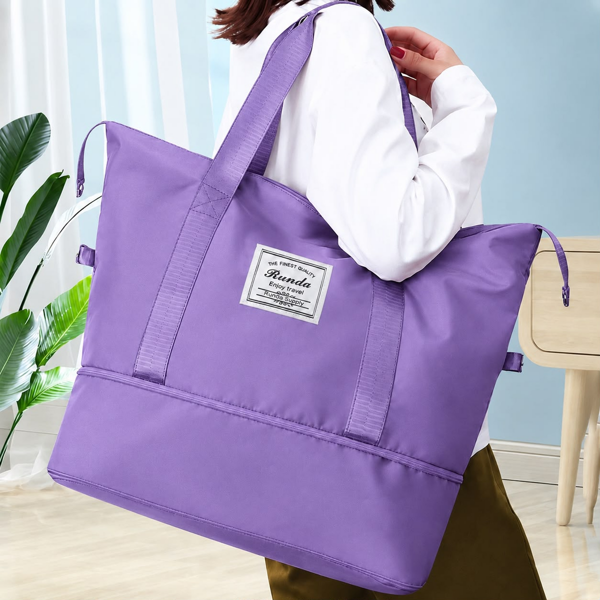 Run Da Large Capacity Folding Travel Duffel Bag