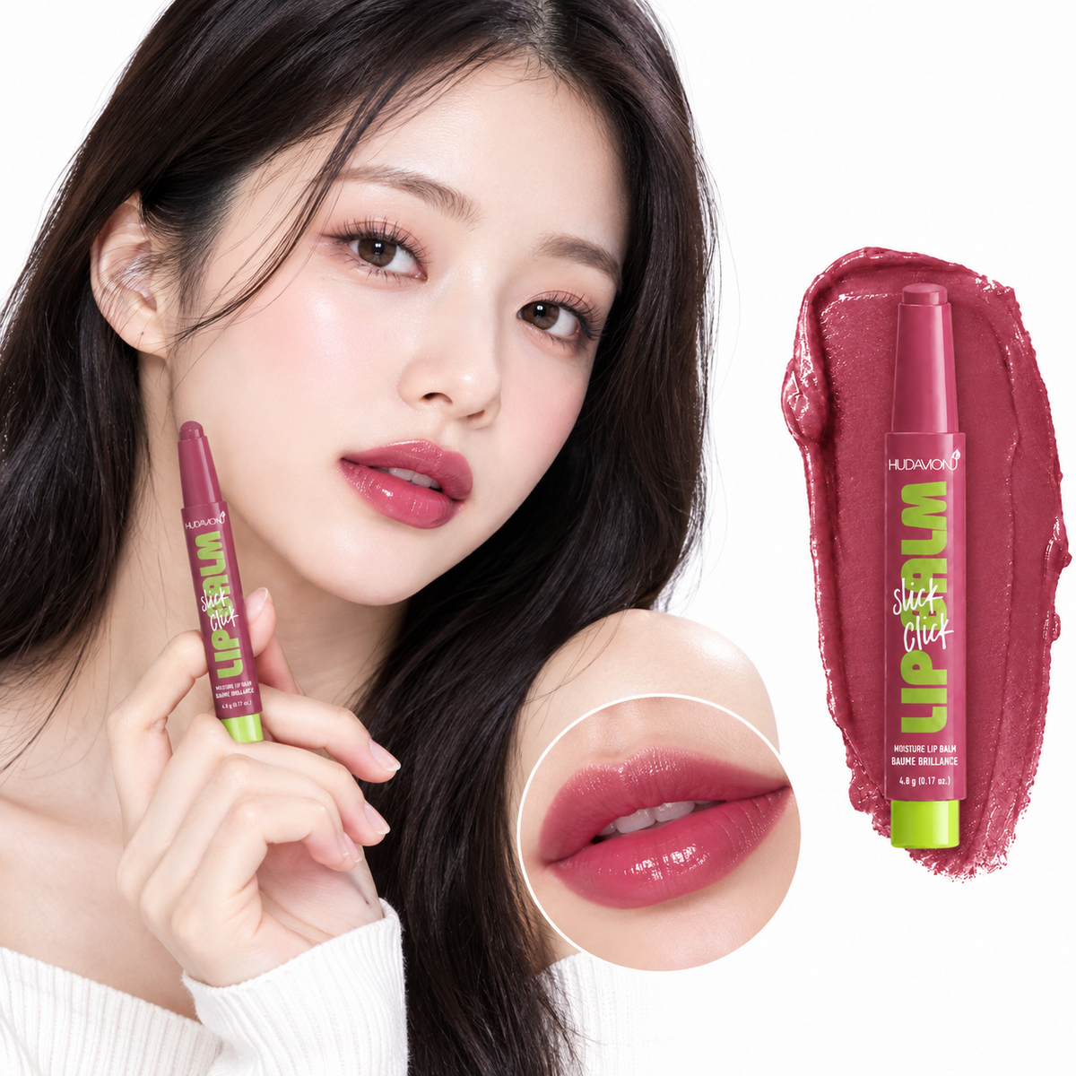 Hudavioji Shiny Lip Balm - S636B