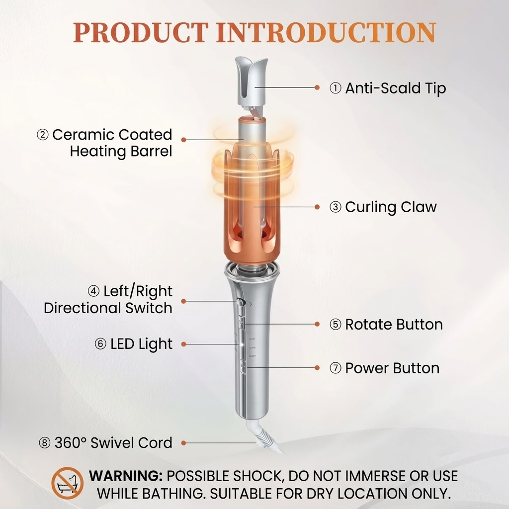 Sheglam One-Touch Hair Curler