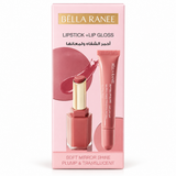 Bella Ranee Lipstick and Peptide Lip Gloss Set - YB2004