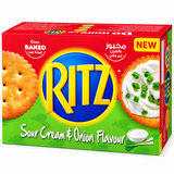Ritz Sour Cream & Onion Flavour Baked Biscuits - 12 x 39.6g