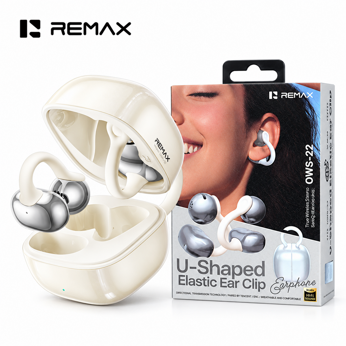 Remax U-Shaped Elastic Ear Clip Wireless Earphones -  OWS22