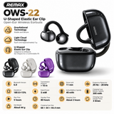 Remax U-Shaped Elastic Ear Clip Wireless Earphones -  OWS22