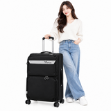 Scorpio 30 Inch Check-in Luggage Trolly Bag Black - 7019