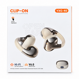 Clip On Wireless Open Ear Earbuds with Digital Display - YXG40