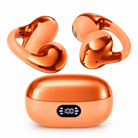 Clip On Wireless Open Ear Earbuds with Digital Display - YXG40