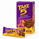Take 5 Karamel Chocolate-Coated Wafer Bars - 12Pcs