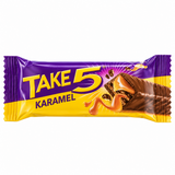 Take 5 Karamel Chocolate-Coated Wafer Bars - 12Pcs