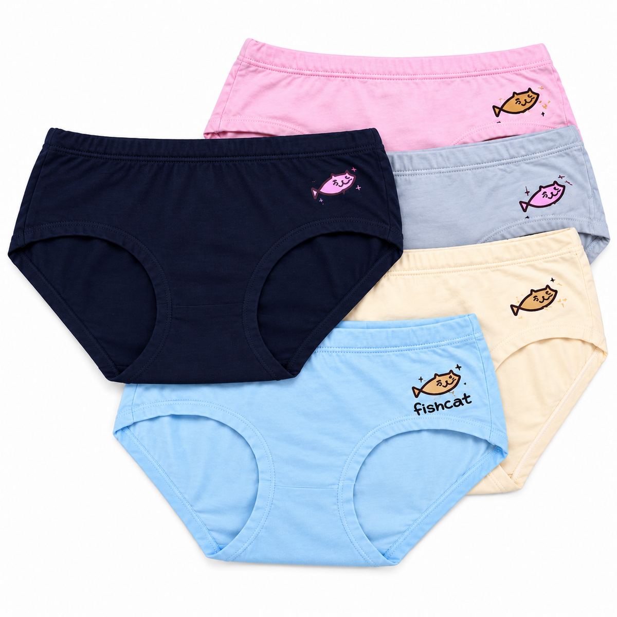 Women’s Cotton Modal Brief Panties 3 Pcs Set - 8671