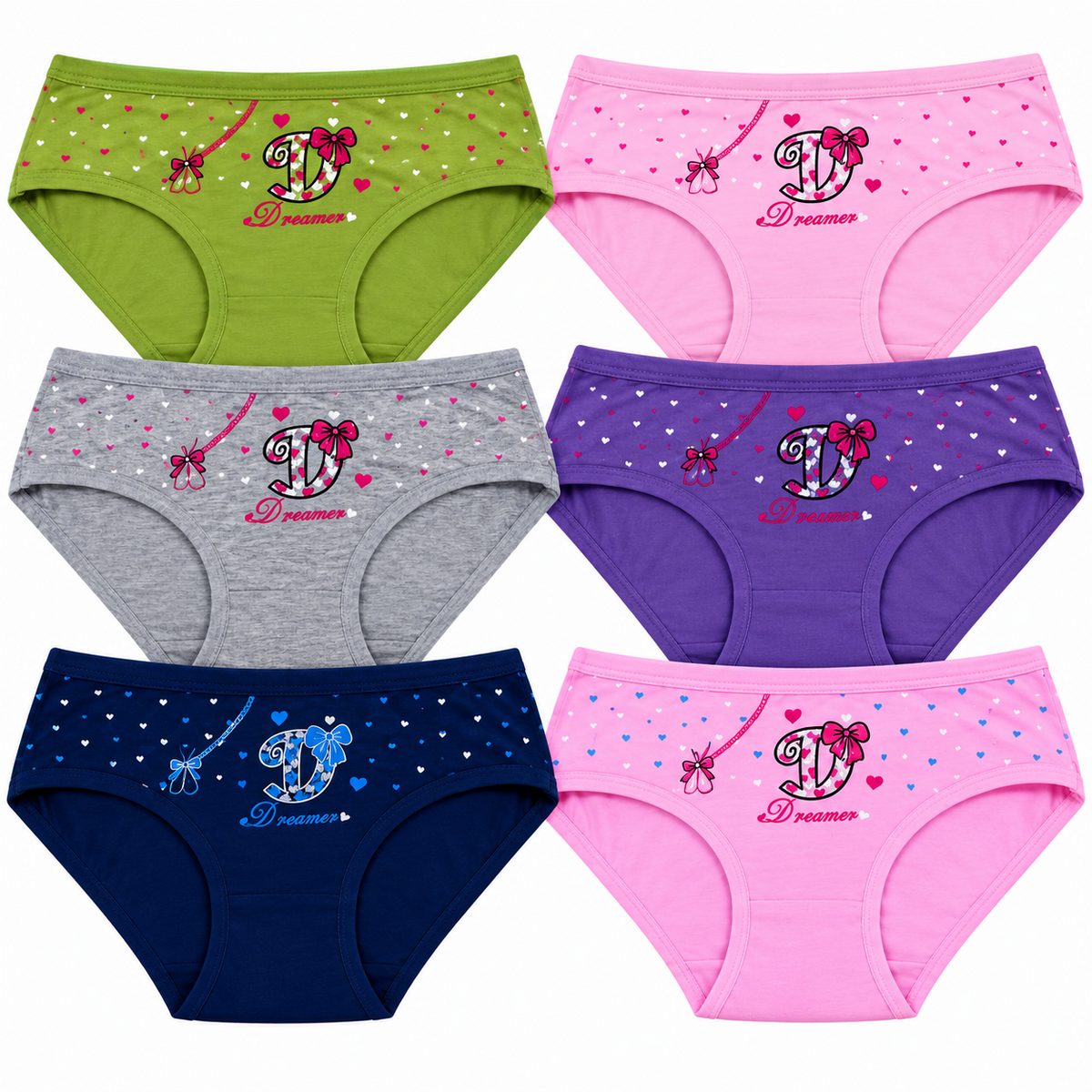 TUFAHA Women’s Printed Panties 3 Pcs Set - AA1181