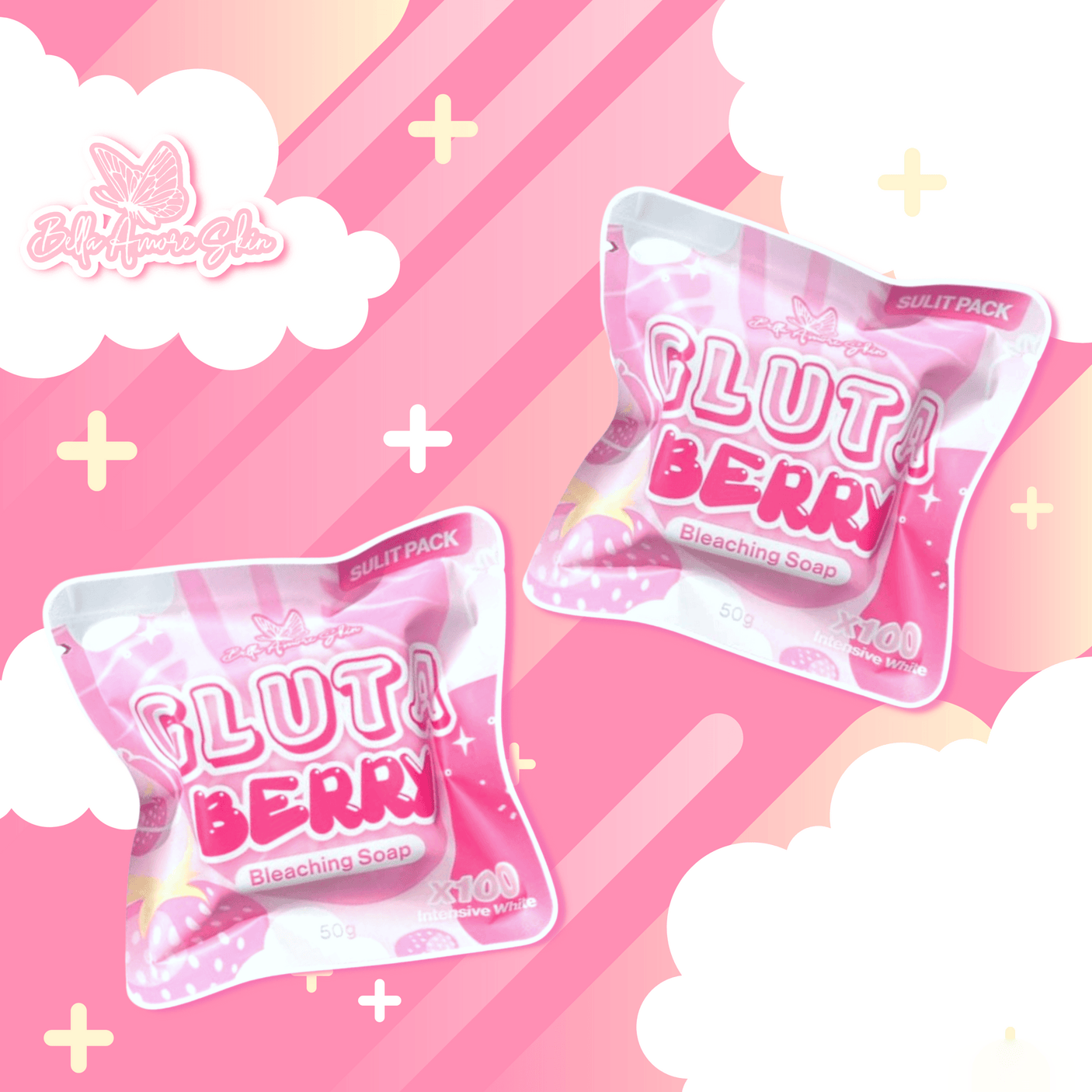 Bella Amore Skin Glutaberry Bleaching Soap - 50g