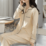 Women's Soft Cotton Long Sleeve Pajamas Set - 7503