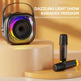 Multimedia Portable Karaoke Speaker With Two Microphone - K29