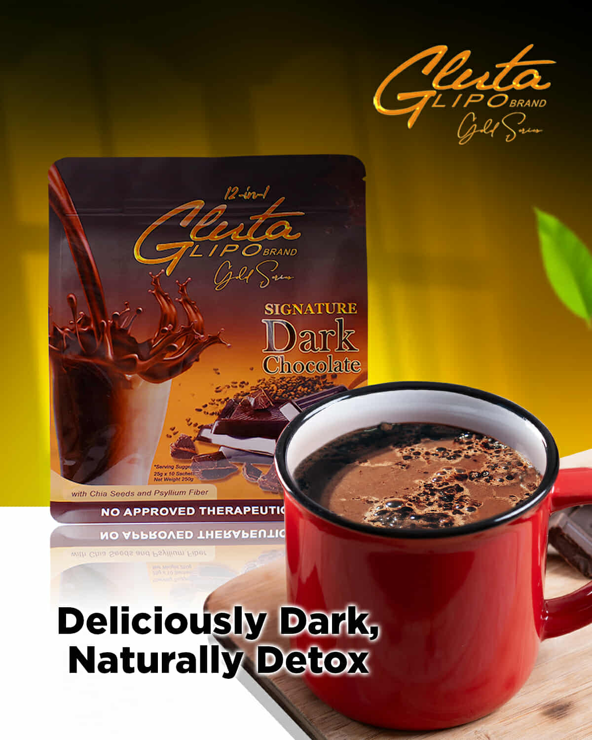 Gluta Lipo Signature Dark Chocolate Drink - 250g