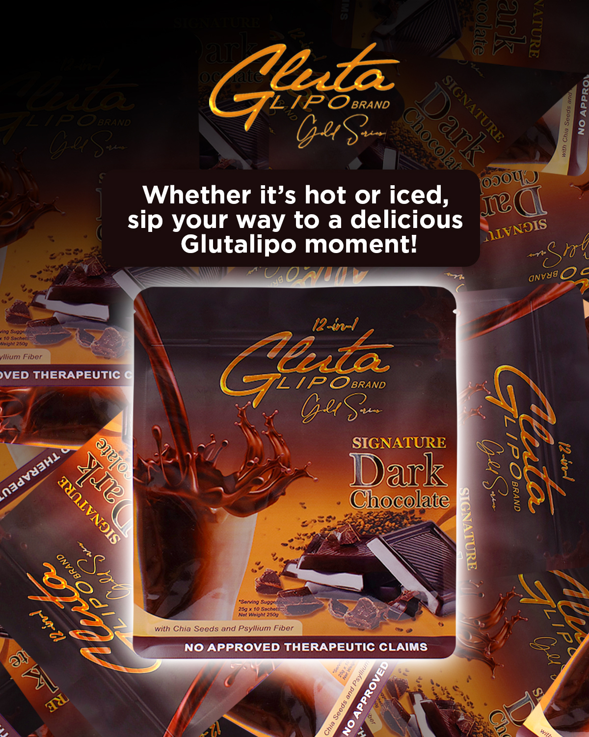 Gluta Lipo Signature Dark Chocolate Drink - 250g