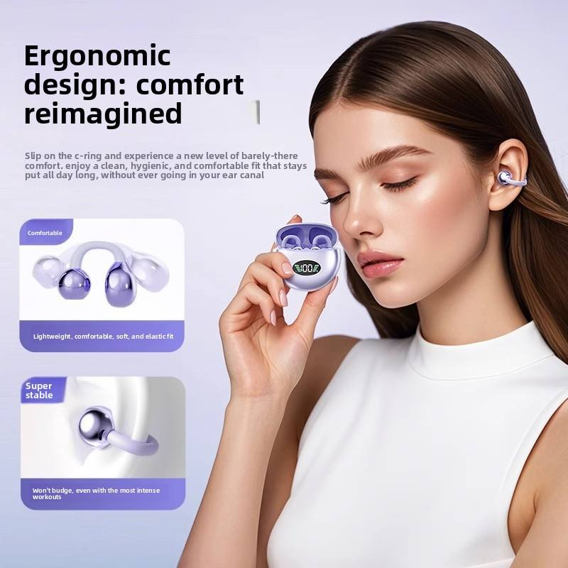 Stereo Music True Wireless Clip On Earbuds - Q88