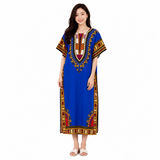 Angelina Print Kaftan Dress -01A#