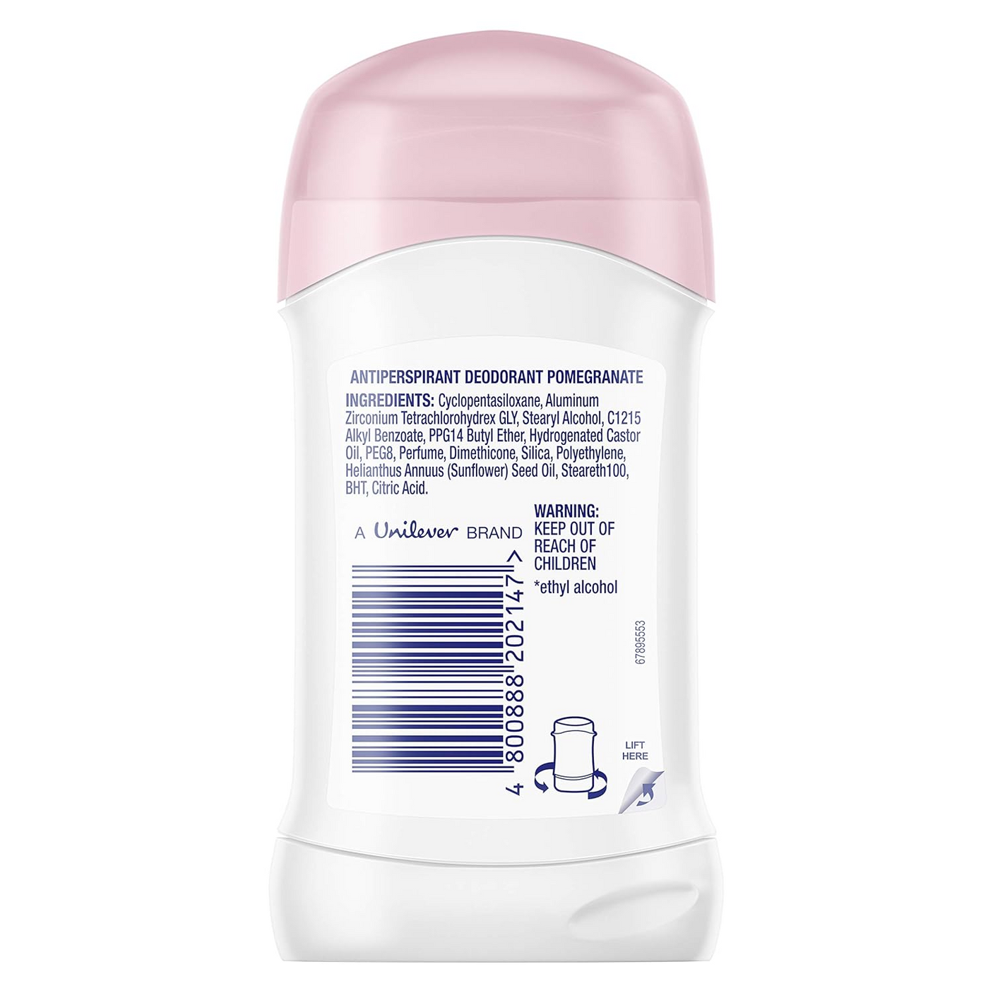 Dove Go Fresh Pomegranate & Lemon 48H Deodorant Stick - 40g