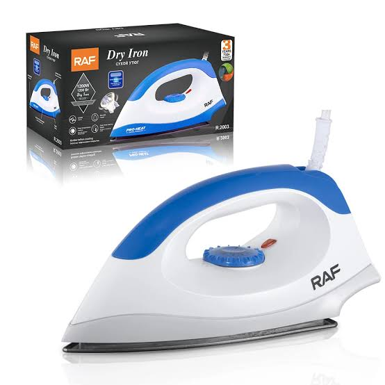 RAF Pro-Heat 1200W Electric Dry Iron Box - R.2003