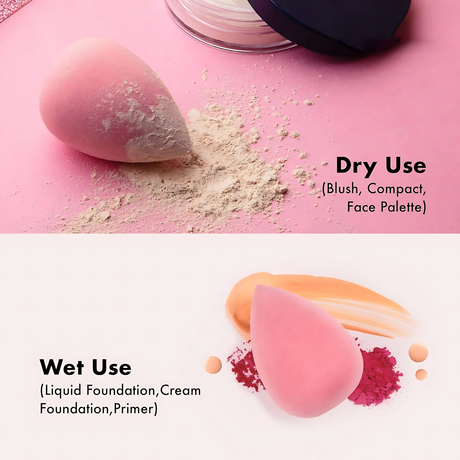 Makeup Soft Sponge Blender - 4 Pcs Bottle