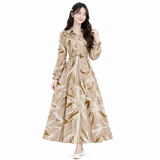 Mierdan Womens Casual Puffy Long Sleeve Dress - 6561
