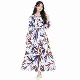 Mierdan Womens Casual Puffy Long Sleeve Dress - 6561