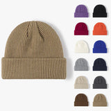 Plain Ribbed Winter Warm Knitted Hat