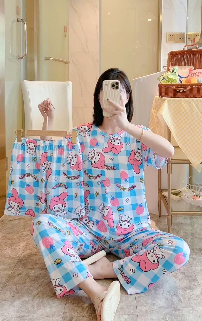 Women's Korean Fashion Pajamas 3 Pcs Set - HXF:1142#
