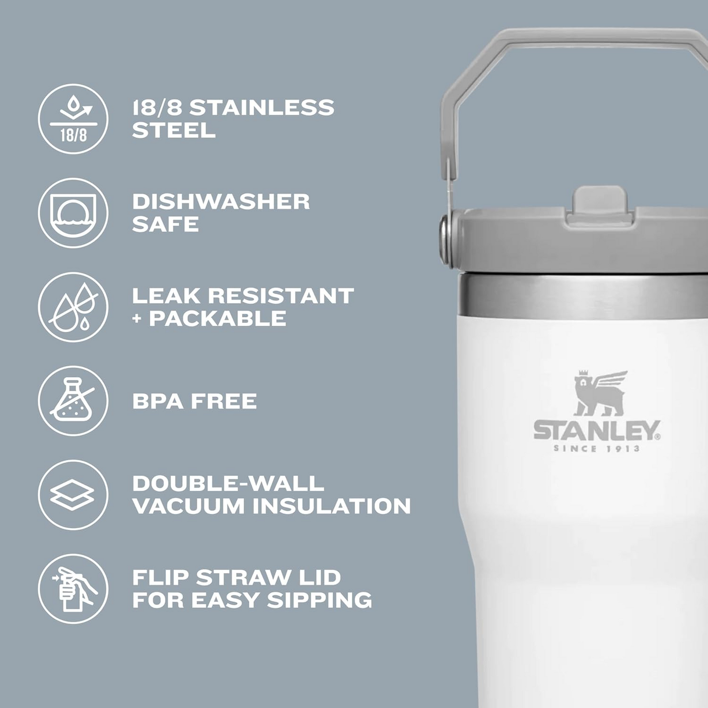 Stanley The Iceflow Flip Straw Tumbler - 887ml