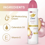 Dove Even Tone Calendula Oil & Vitamin E Deodorant Spray - 150ml