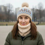 Winter Warm Knit Beanie Hat & Scarf Set