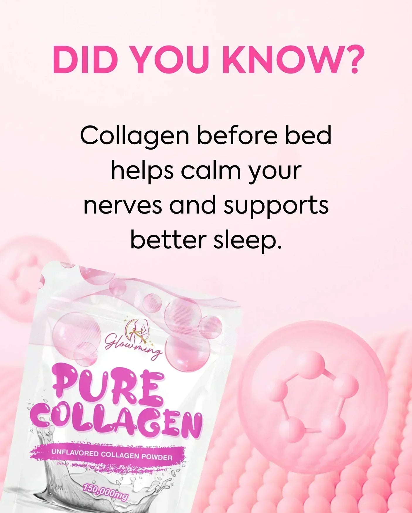 Glowming Unflavored Pure Collagen Powder - 150g