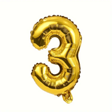 Birthday Decoration Foil Balloon Number 3 - 40Cm