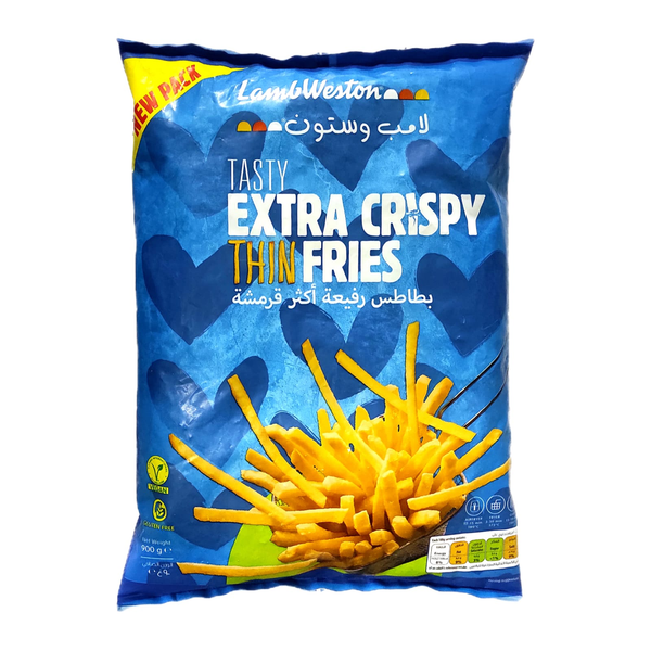 Lamb Weston Tasty Extra Crispy Thin Fries - 900g