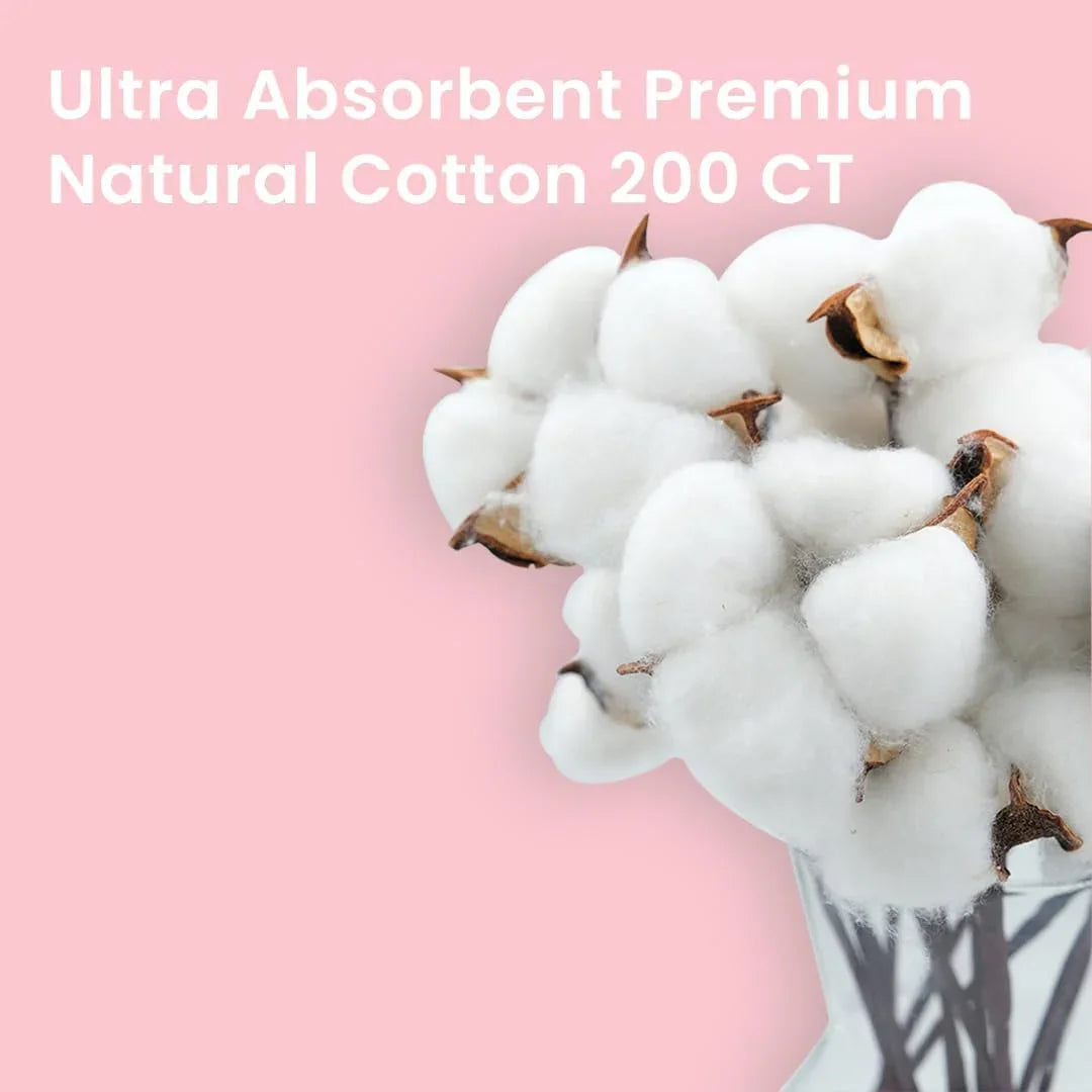Moming Bud Soft & Clean Cotton Balls - 50 Pcs