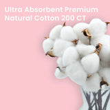 Moming Bud Soft & Clean Cotton Balls - 50 Pcs