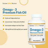 California Gold Nutrition Omega-3 Premium Fish Oil - 100s