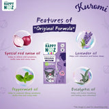 Happy Noz Kids Onion Oil Sticker Original Formula Kuromi - 6 Pcs