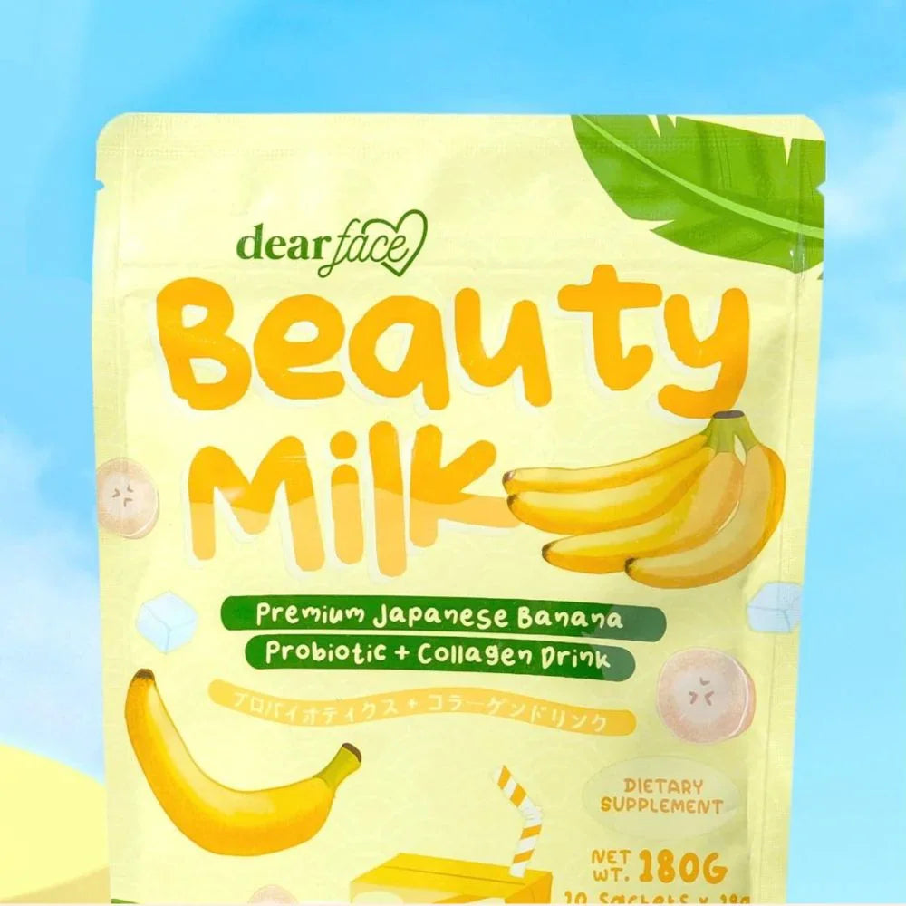 Dear Face Beauty Milk Premium Japanese Banana Drink - 180g