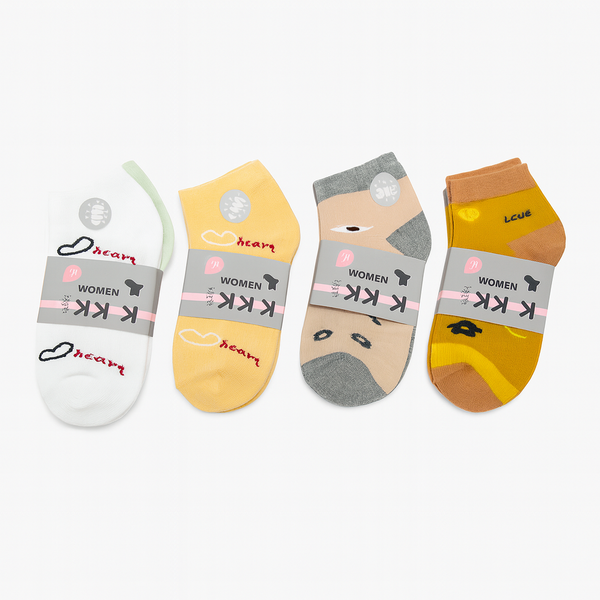 Soft Ribbed Ankle Socks - 3 Pairs D-151-15