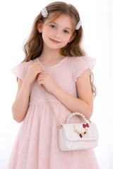 Kids Princess Small Size Handbag With Strap