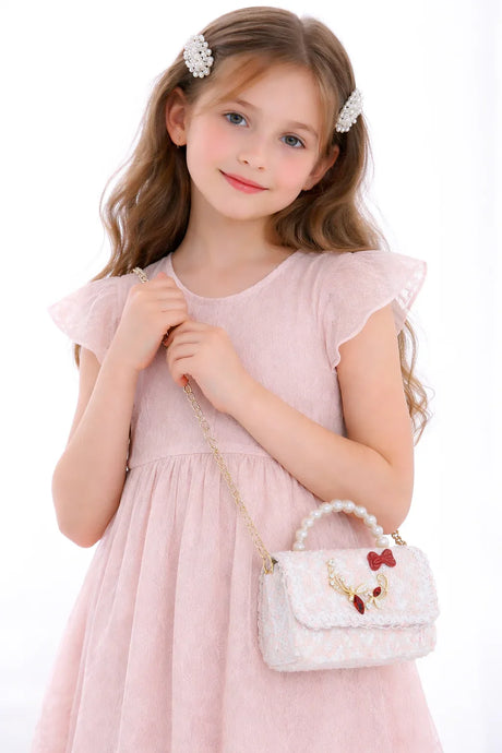 Kids Princess Small Size Handbag With Strap