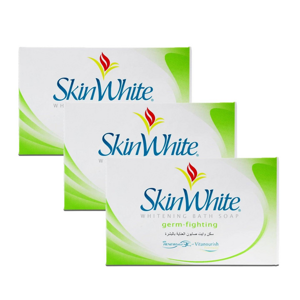 SkinWhite Whitening Bath Soap Germ Fighting - 135g (2+1) Free